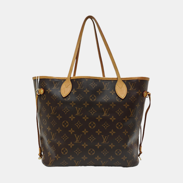 NEVERFULL MM Monogram Coated Canvas Brown