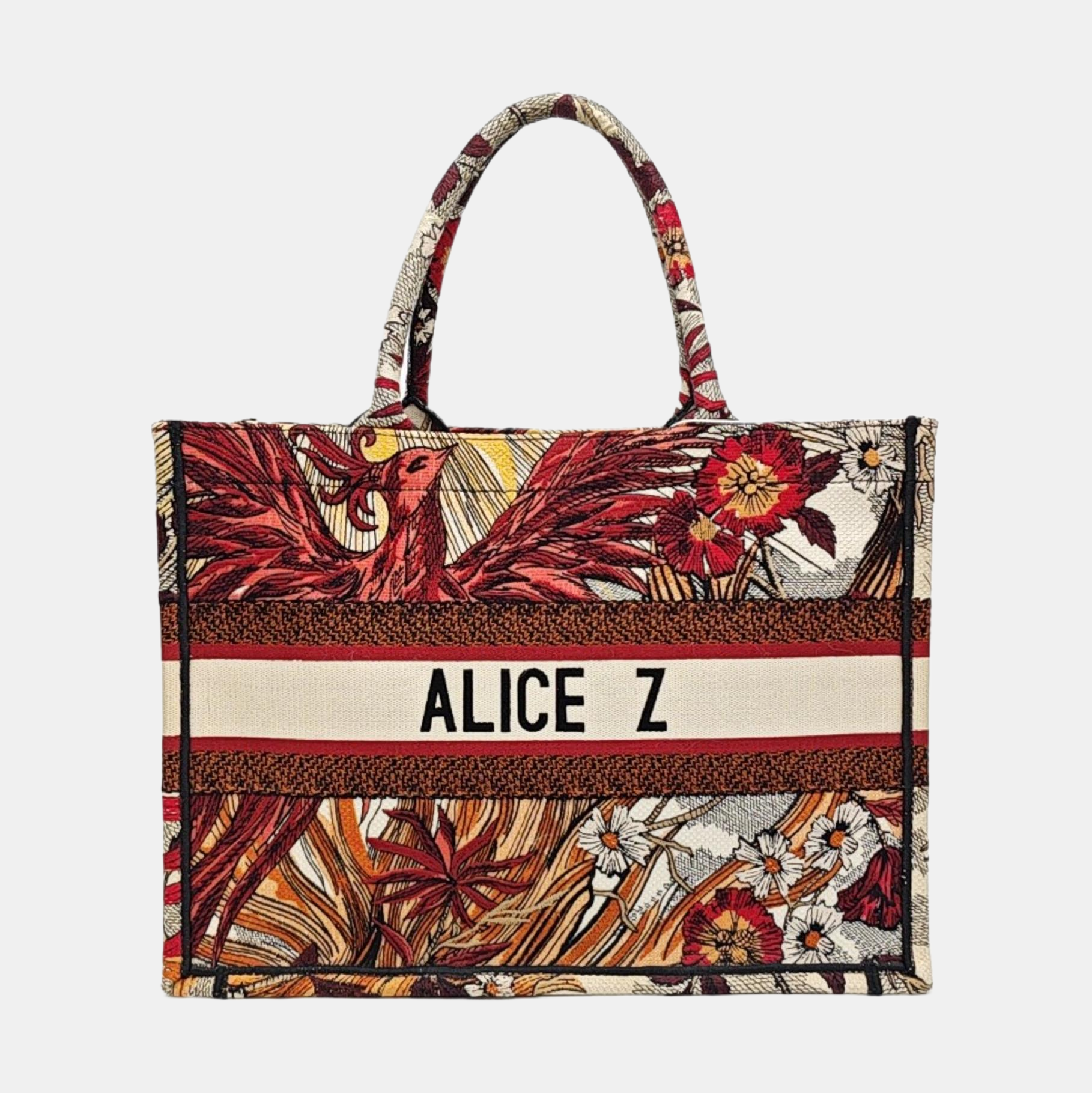 Book Tote Medium Canvas Multicolor