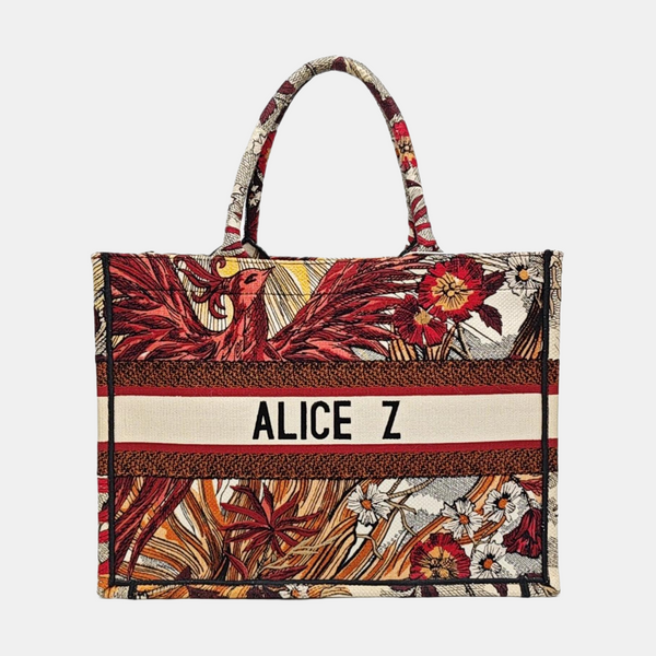 Book Tote Medium Canvas Multicolor