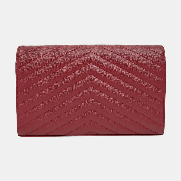 MONOGRAM Medium Chevron Calfskin Red