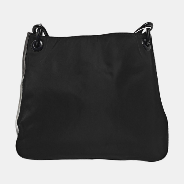 Nylon Shoulder Bag Black
