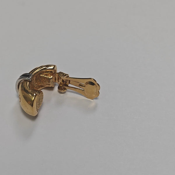 Metal Gold Clip On Earrings