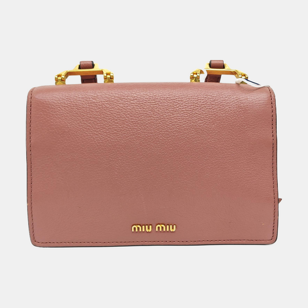 Calfskin Shoulder Bag Pink