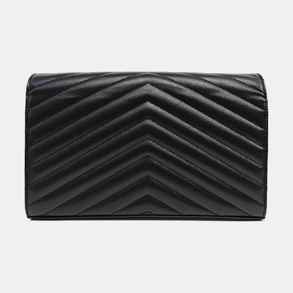 MONOGRAM Medium Chevron Calfskin Black