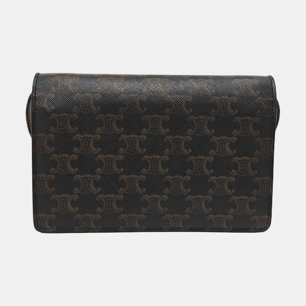 TRIOMPHE CANVAS Small Coated Canvas Brown