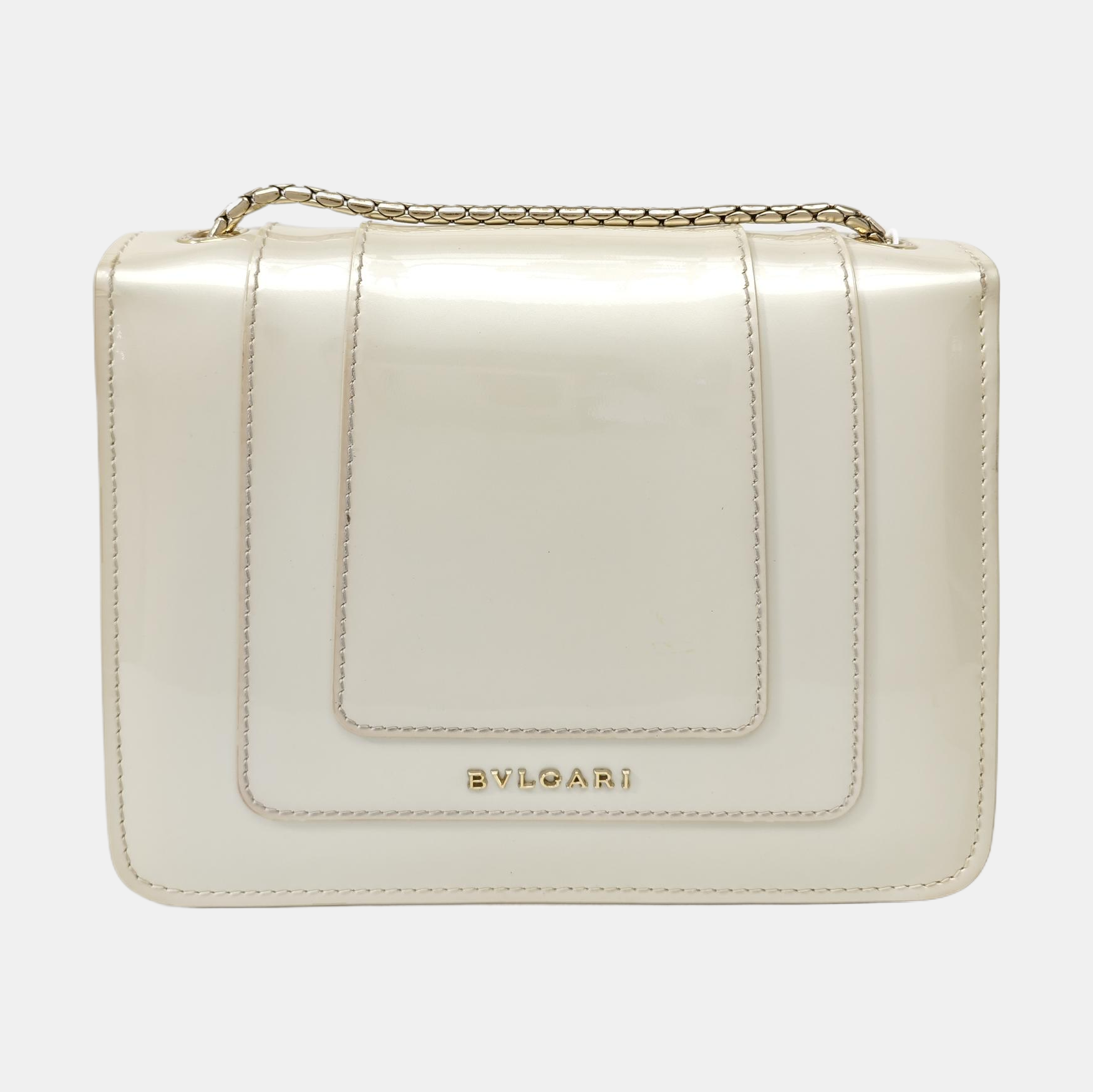 SERPENTI FOREVER Small Patent Leather White