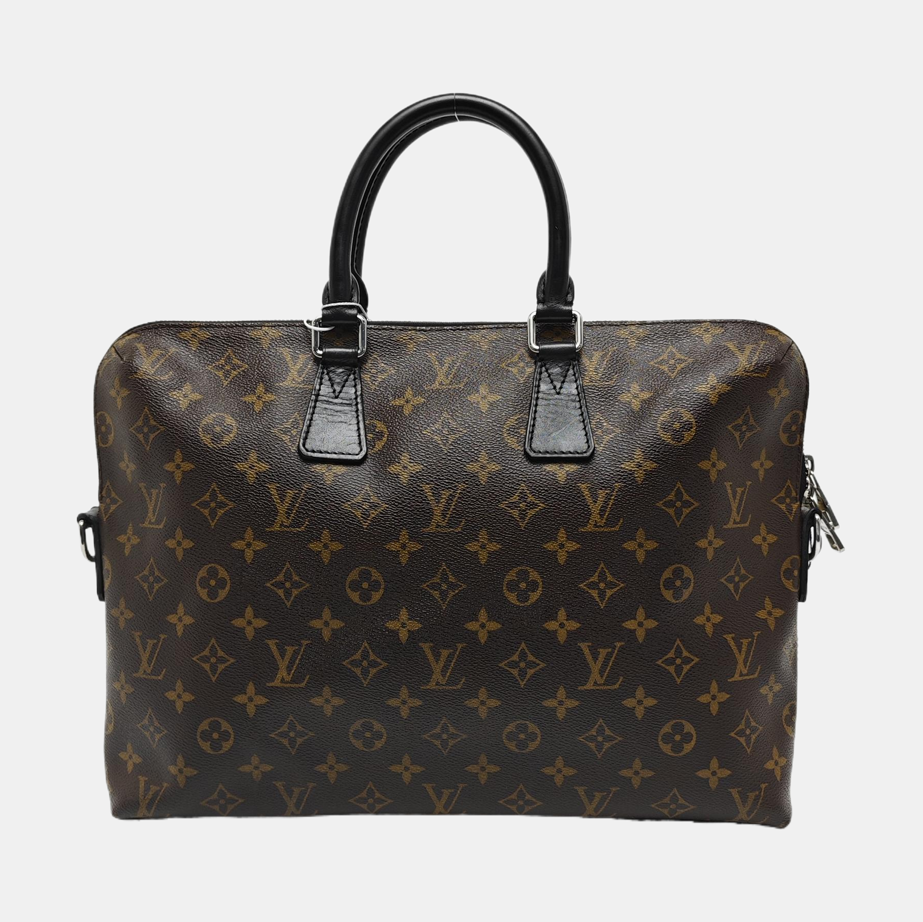 Monogram Coated Canvas Shoulder Bag Brown