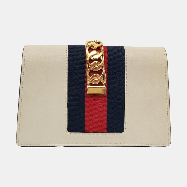 Sylvie Super Mini Calfskin White