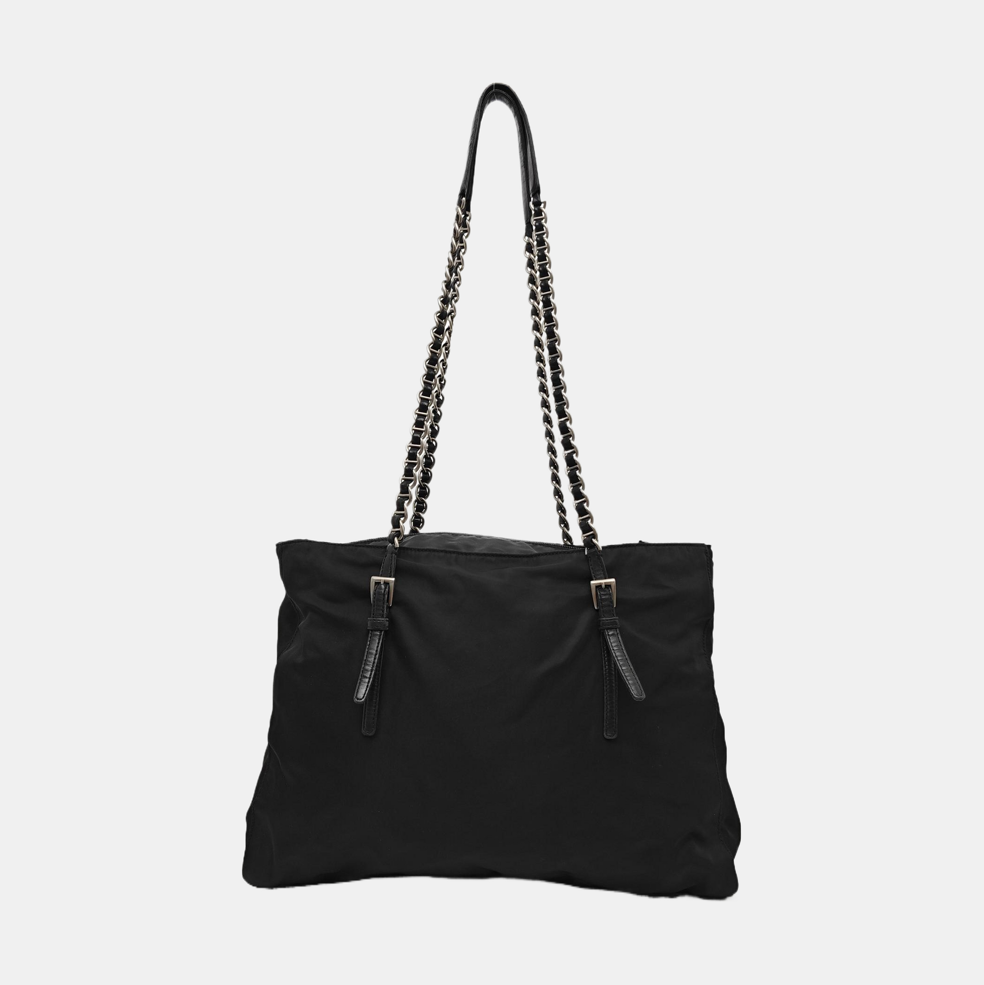 Nylon Shoulder Bag Black