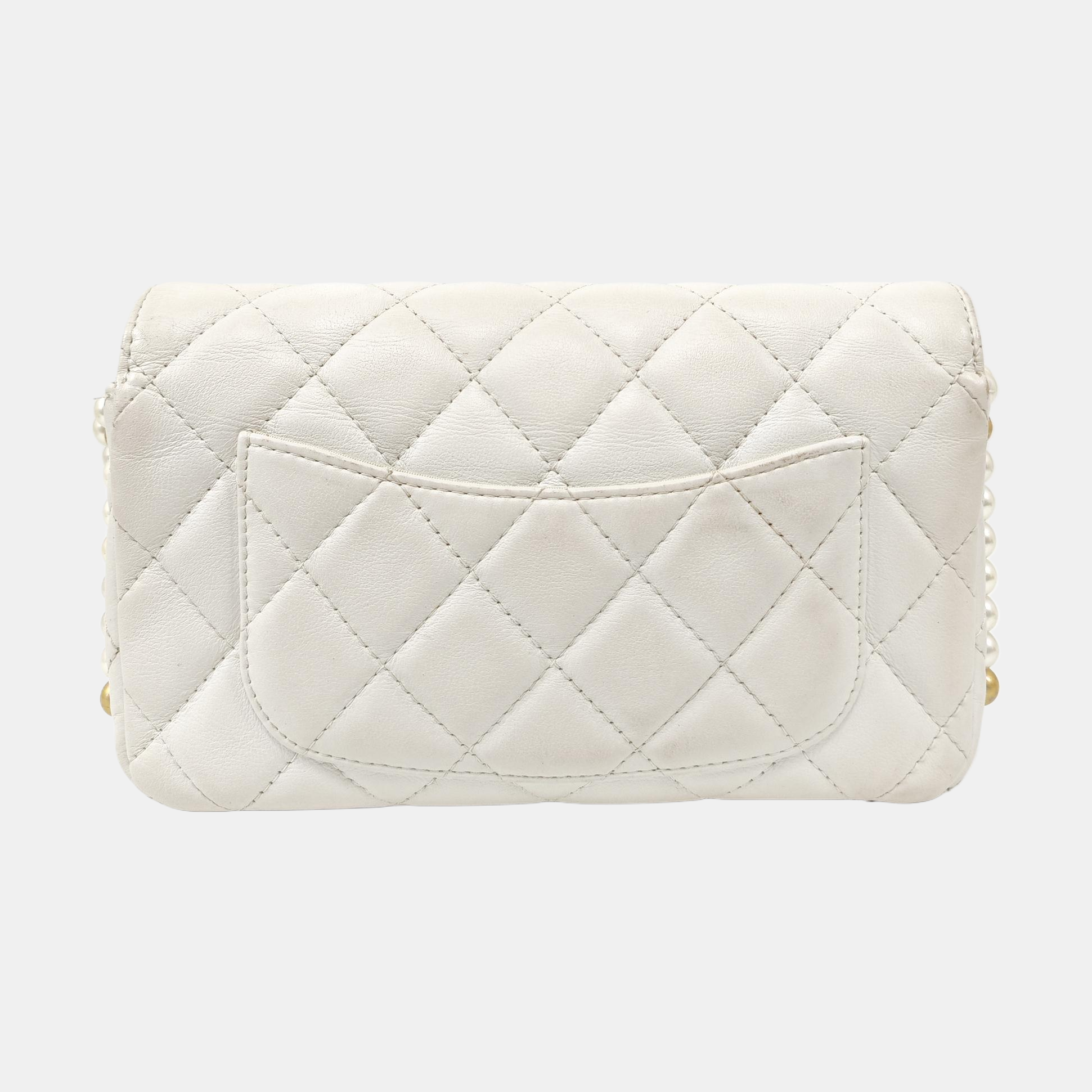 WOC Quilted Calfskin White
