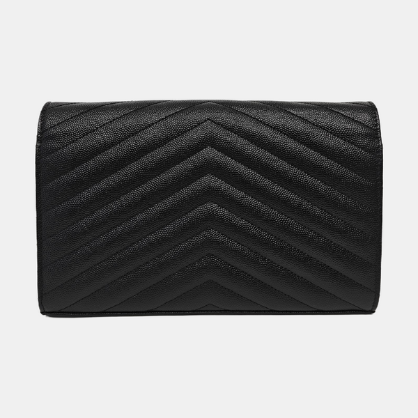 MONOGRAM Medium Chevron Calfskin Black