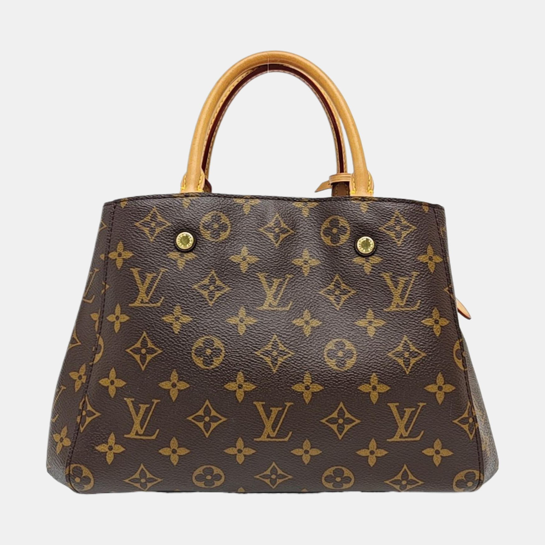 MONTAIGNE Monogram Coated Canvas Brown
