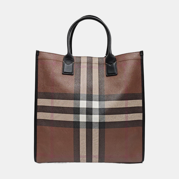 Large Coated Canvas Brown