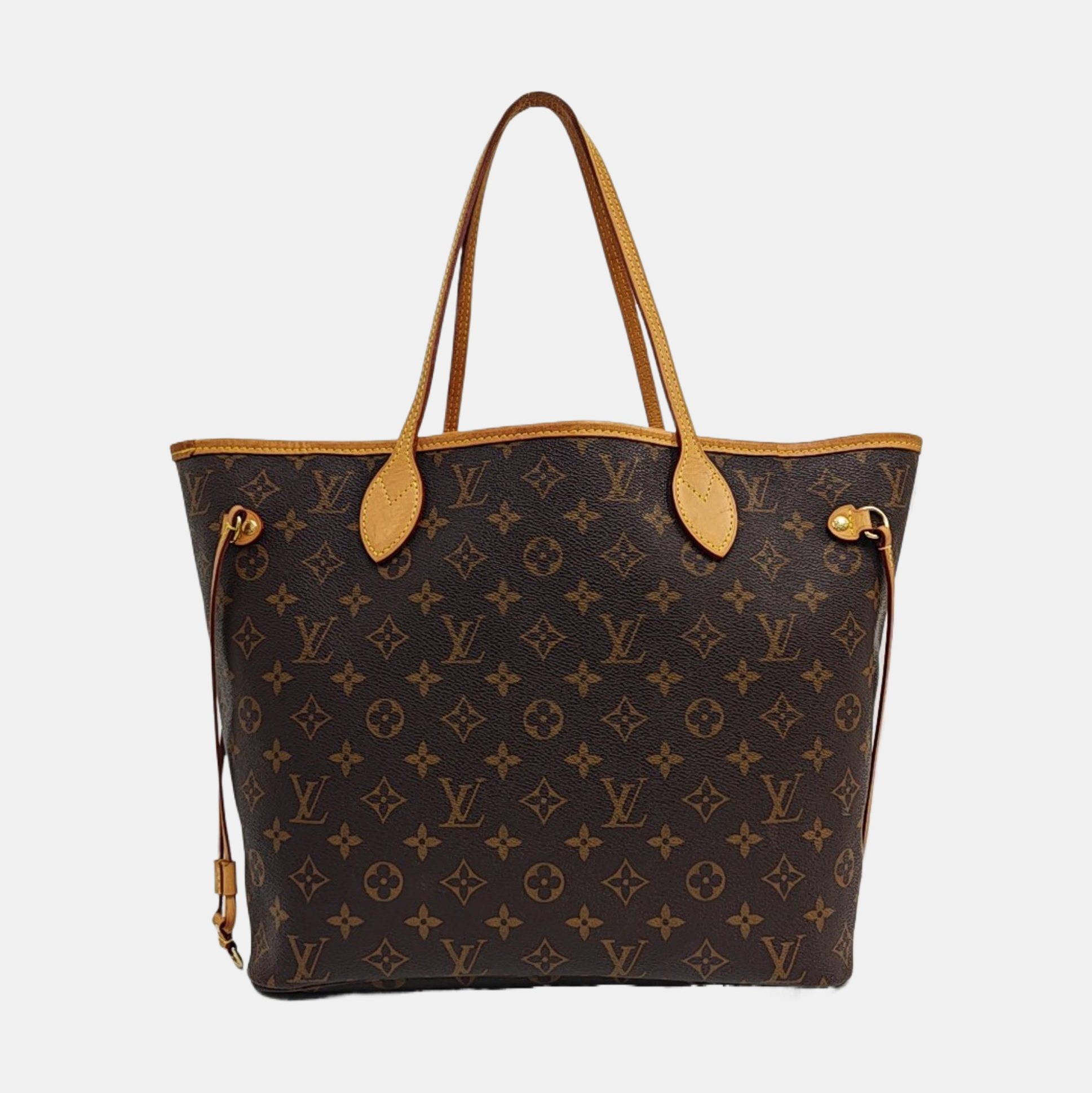 NEVERFULL MM Monogram Coated Canvas Brown