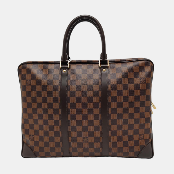 PORTE-DOCUMENTS Damier Ebene Coated Canvas Brown