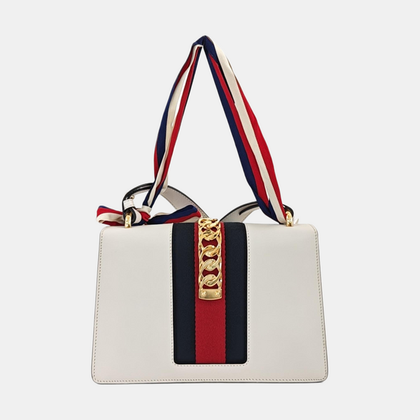 Sylvie Small Calfskin White