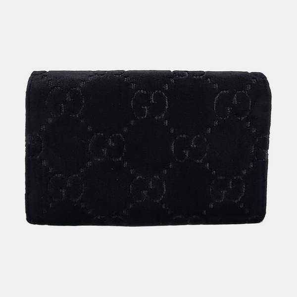 Authenticated pre-owned  Dionysus Super Mini Monogram Velvet Black - Shoulder Bag at Looply
