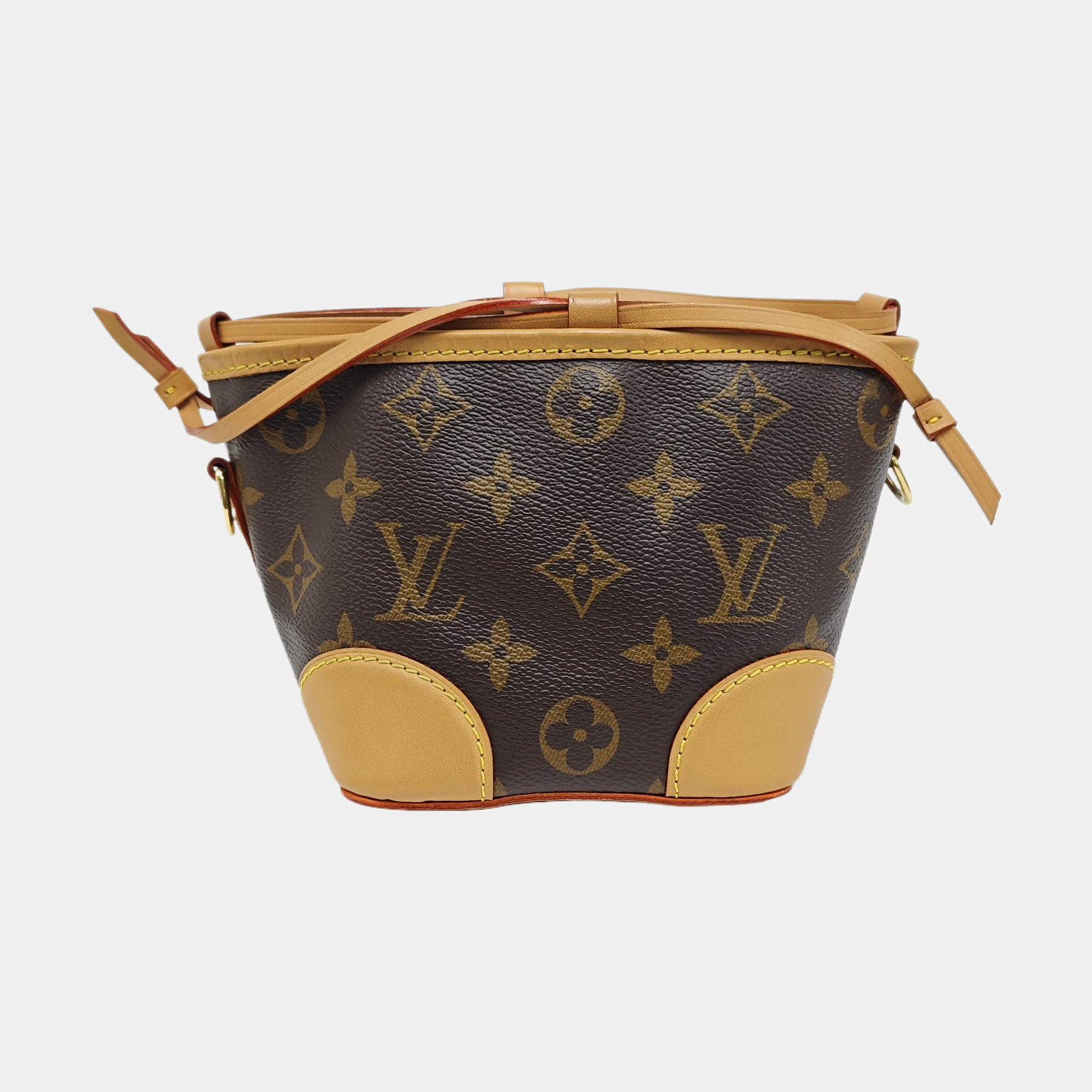 NOÉ Mini Monogram Lona Revestida Marrón
