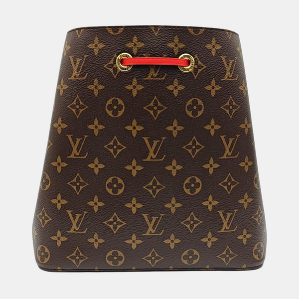 NÉONOÉ MM Monogram Coated Canvas Brown