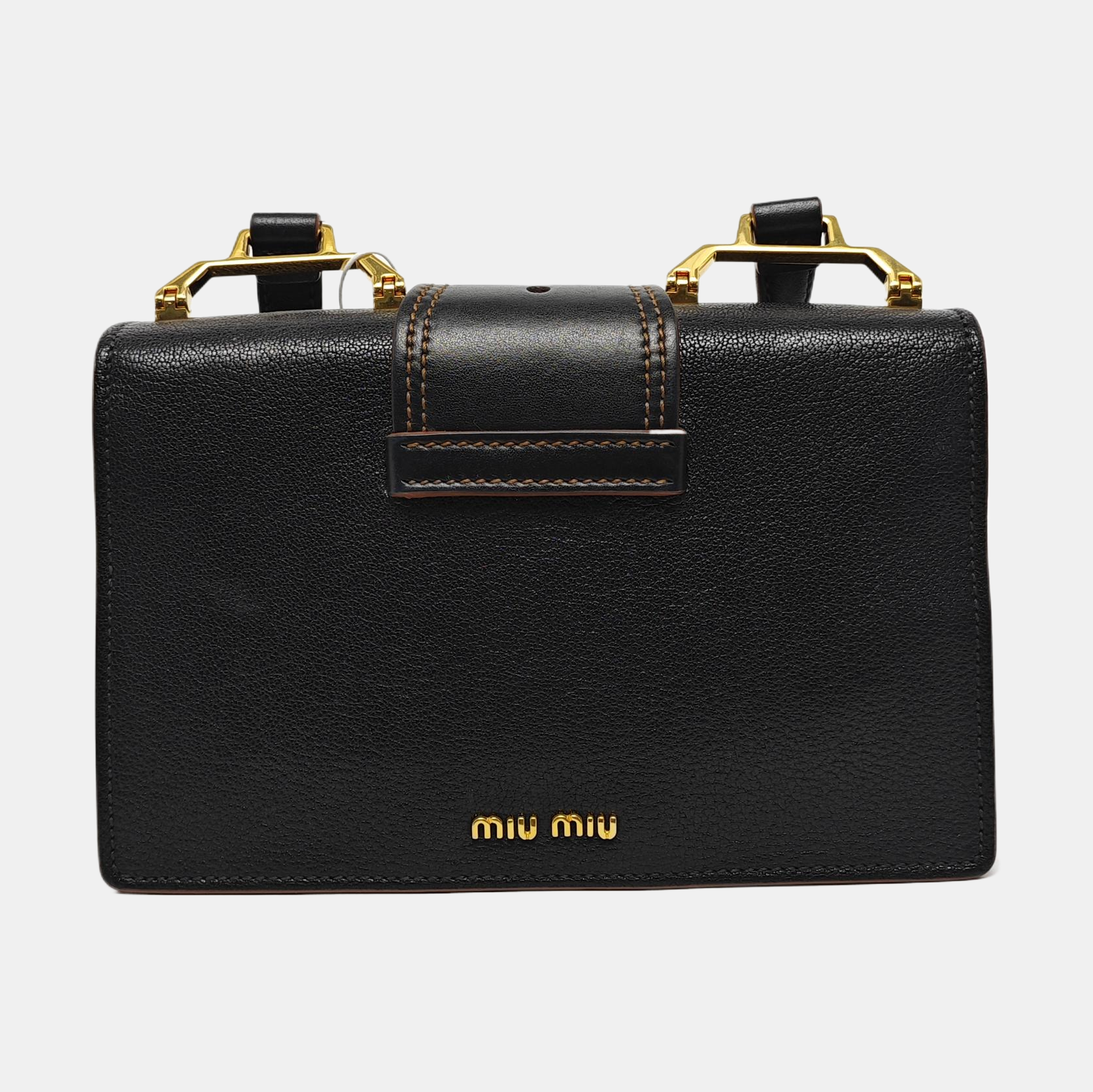 Miu Lady Calfskin Black