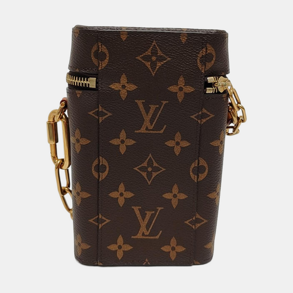 PHONE BOX Monogram Coated Canvas Brown