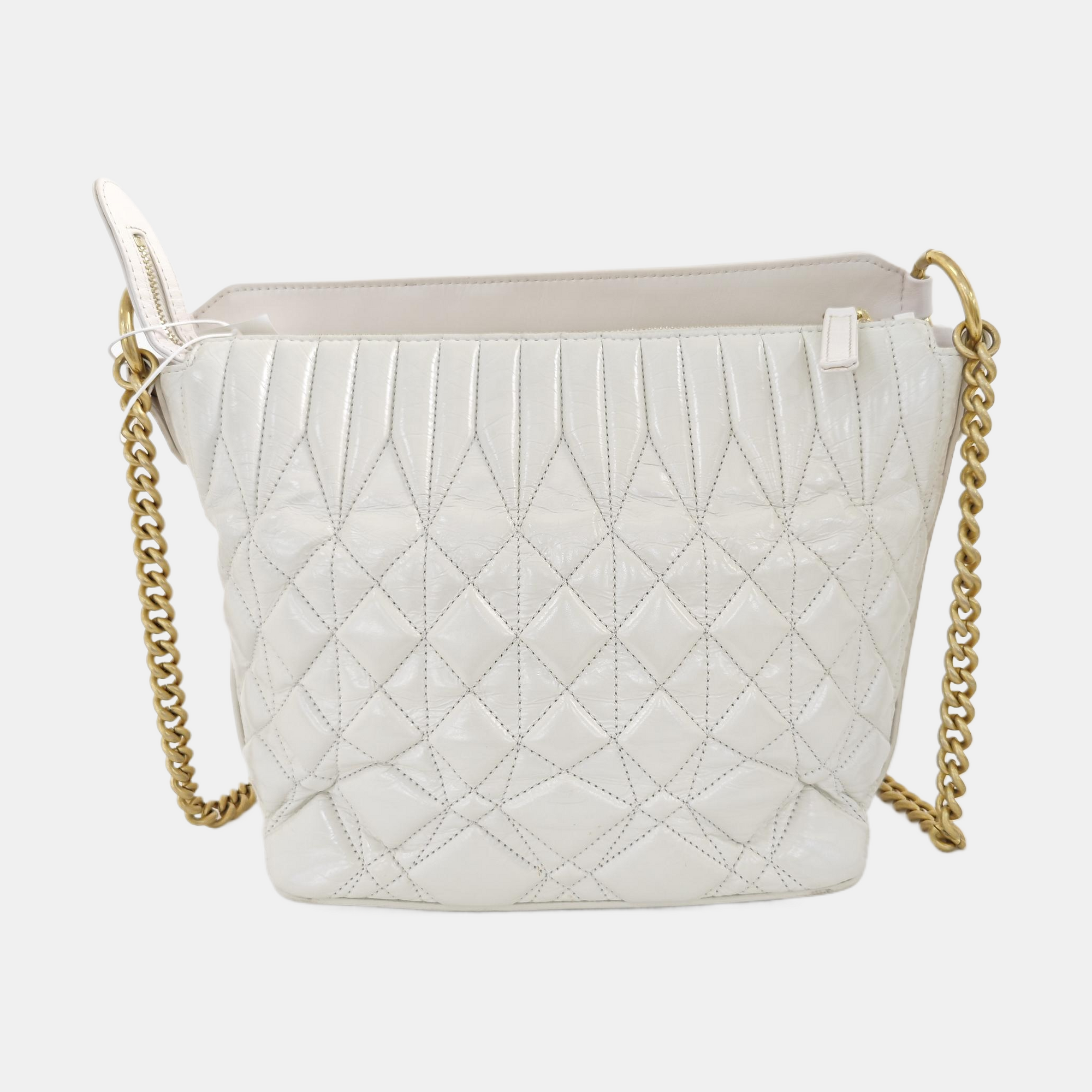 HOBO Quilted Calfskin White