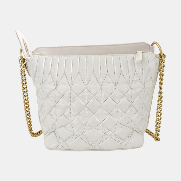 HOBO Quilted Calfskin White