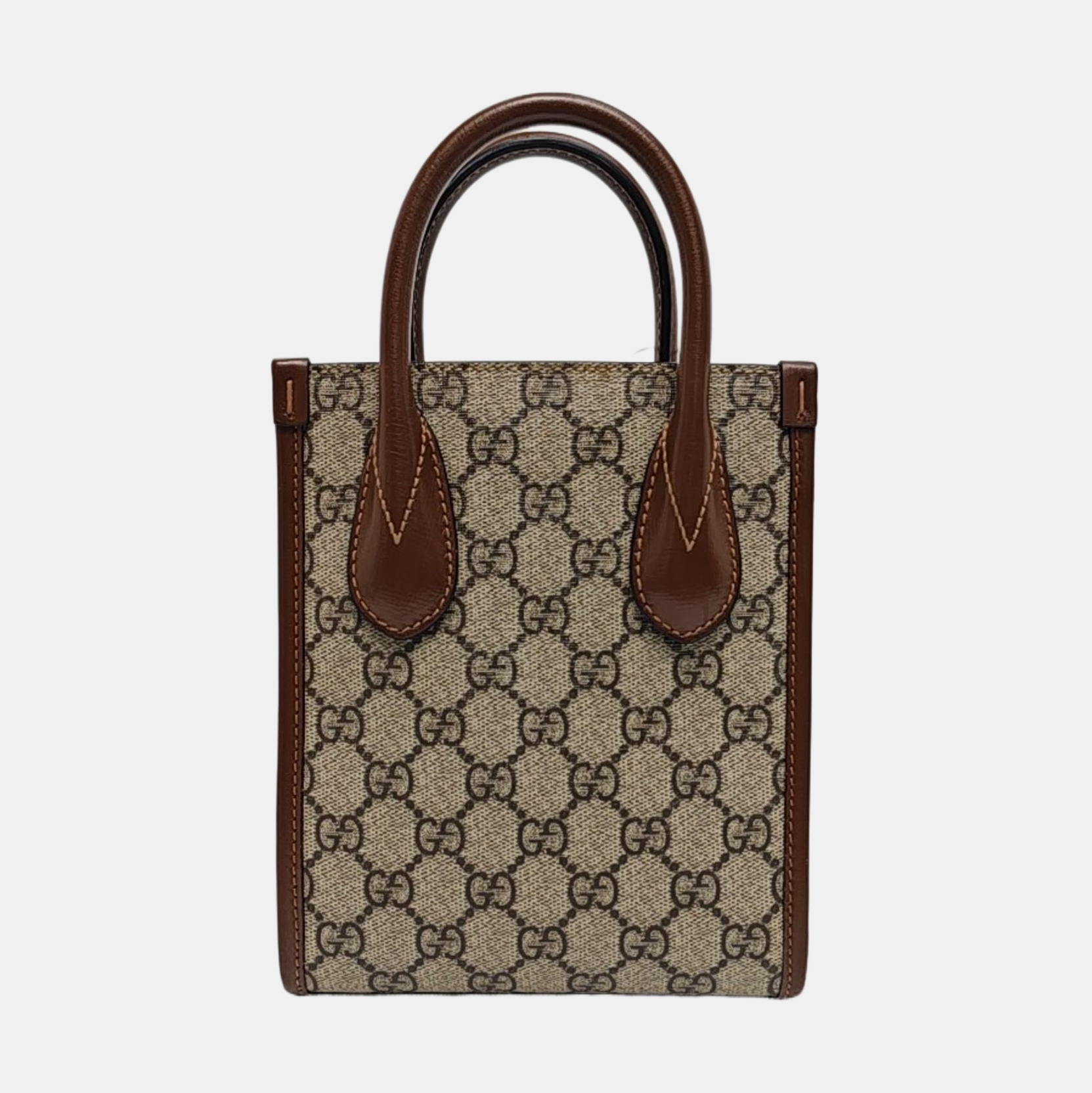 Retro Mini Monogram Coated Canvas Beige