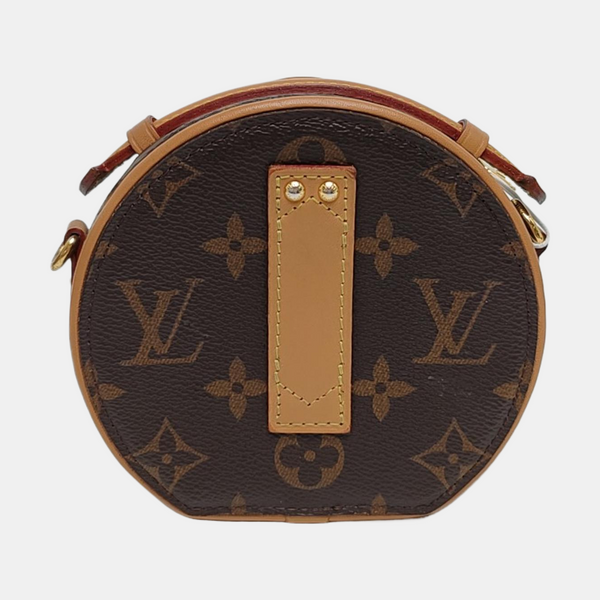 BOITE CHAPEAU Mini Monogram Coated Canvas Brown