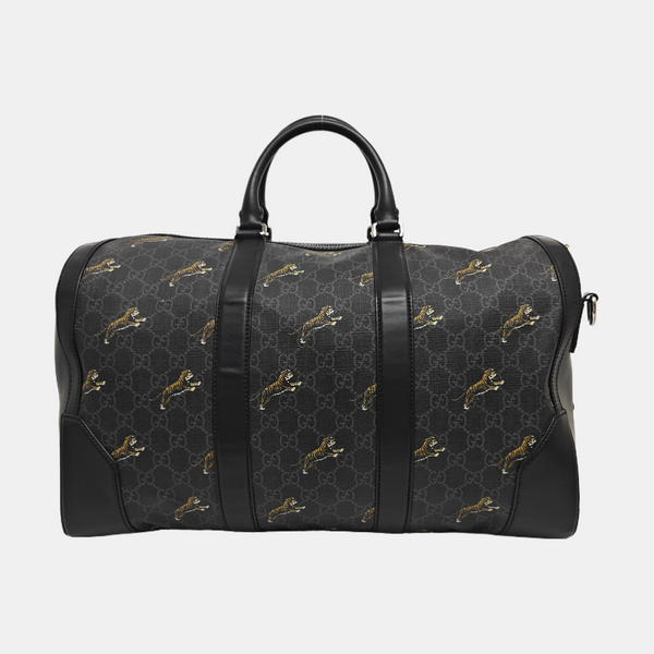 Monogram Coated Canvas Shoulder Bag Black