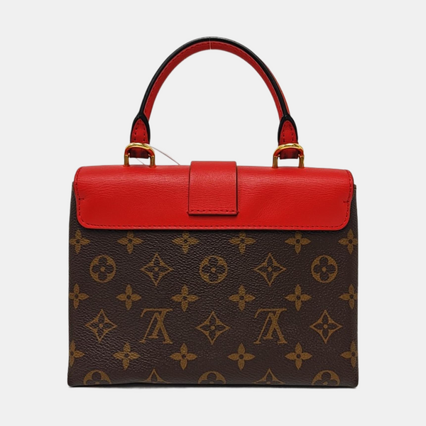 LOCKY BB Monogram lona revestida roja