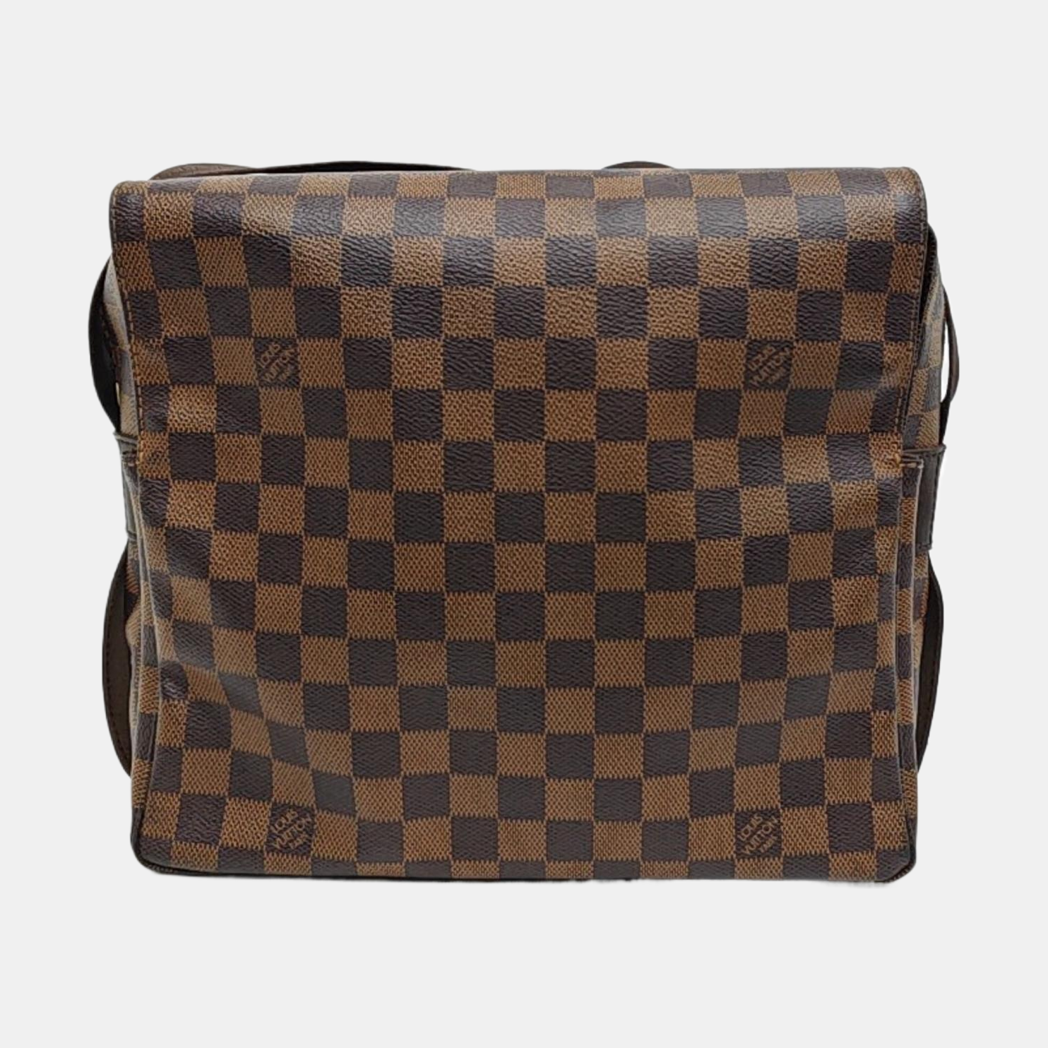 NAVIGLIO MM Damier Ebene Coated Canvas Brown