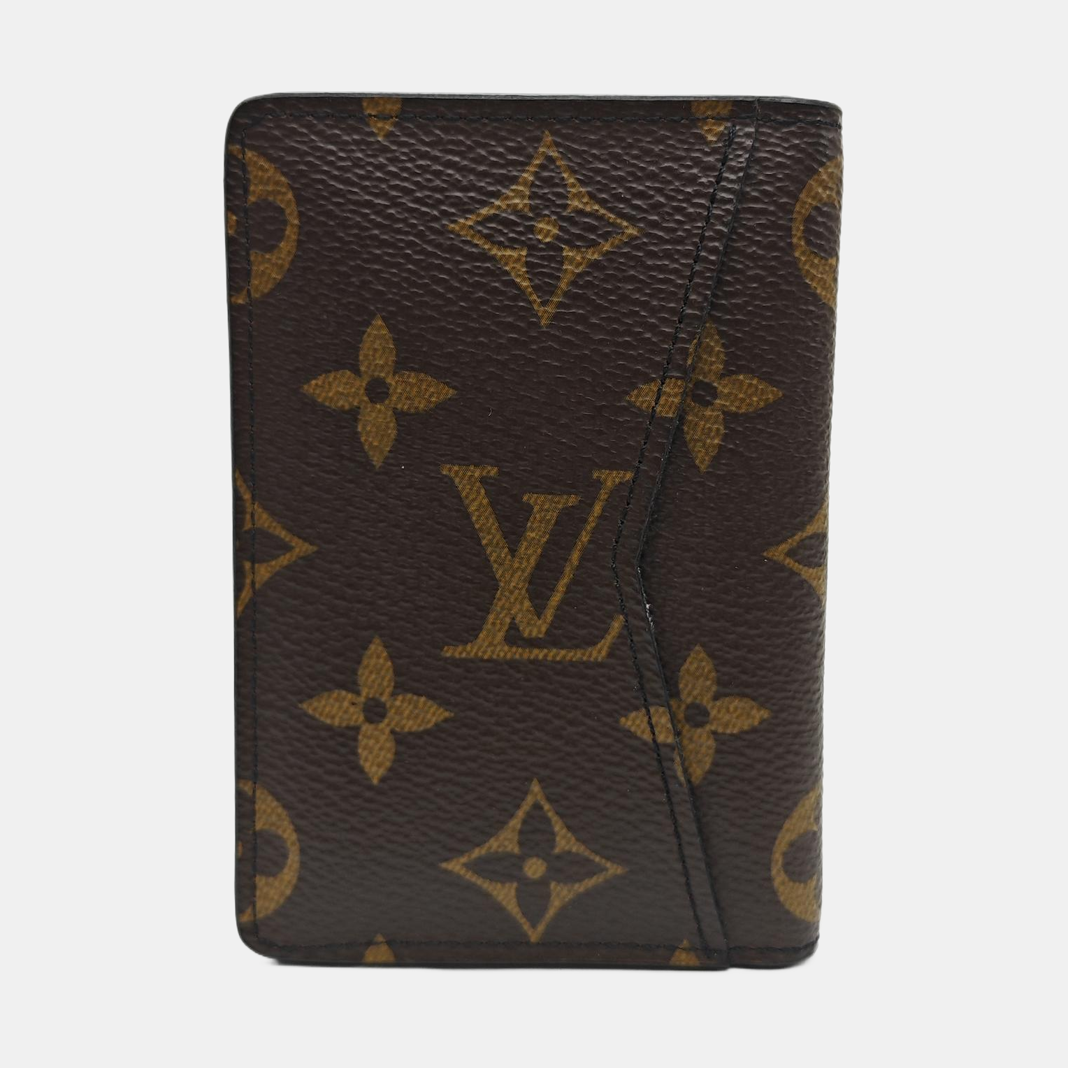 Monogram Coated Canvas Wallet Brown