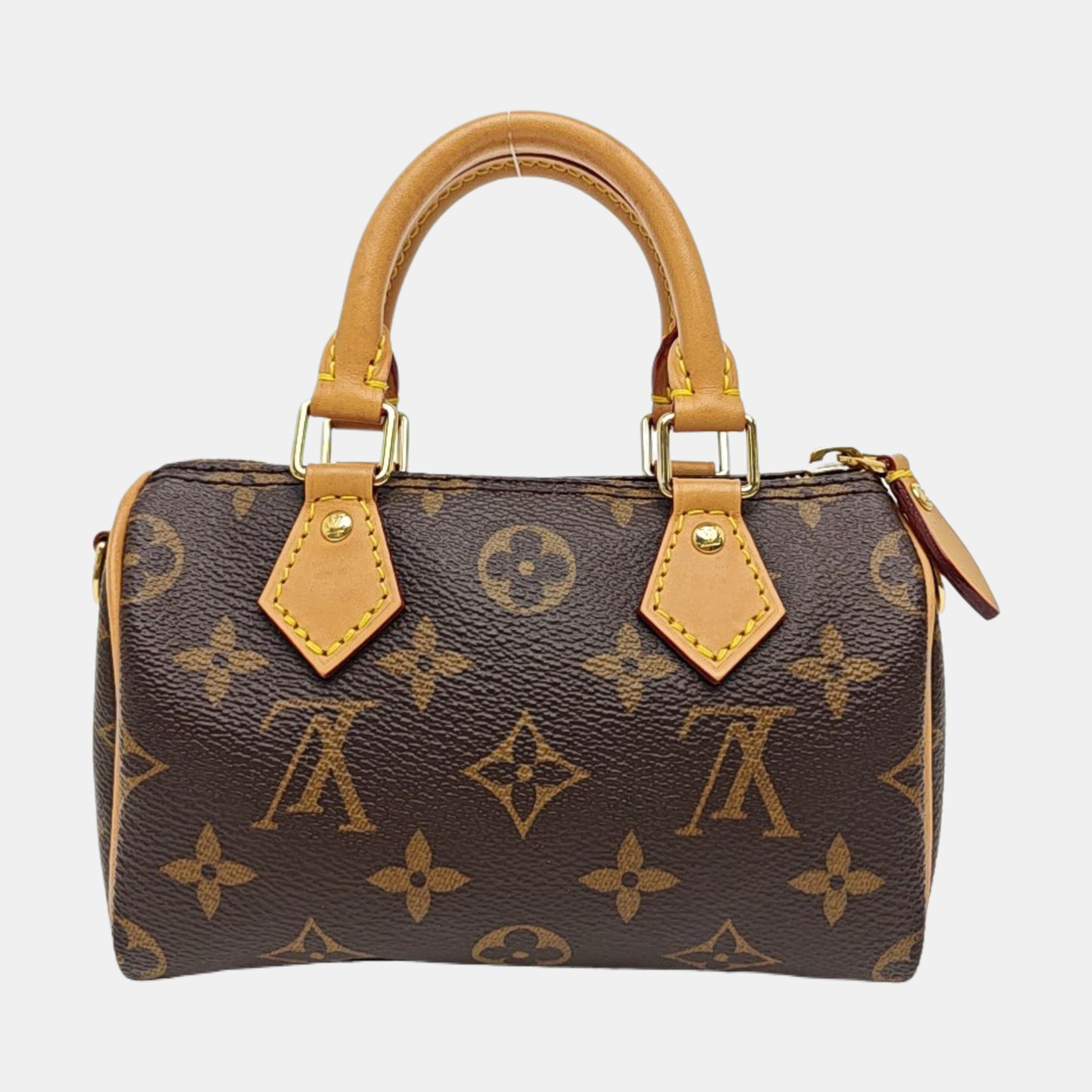 SPEEDY Nano Monogram Coated Canvas Brown