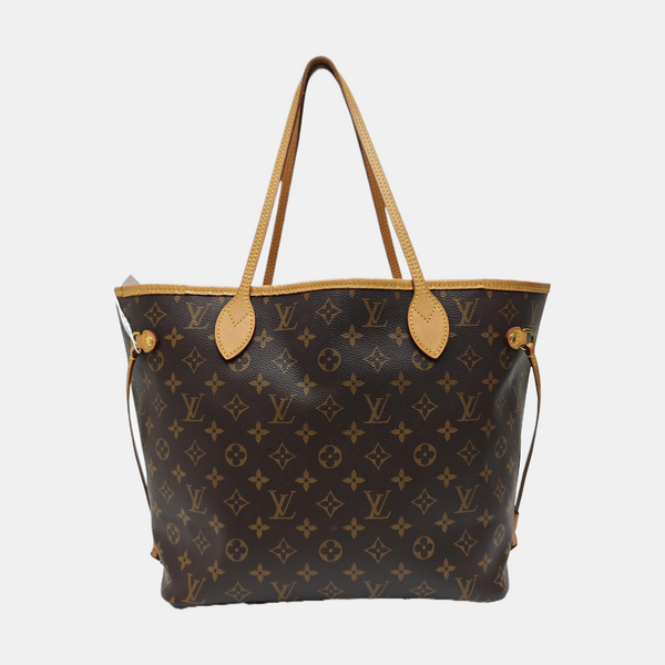 NEVERFULL MM Monogram Coated Canvas Brown