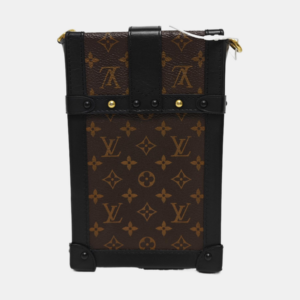 TRUNK Monogram Coated Canvas Brown