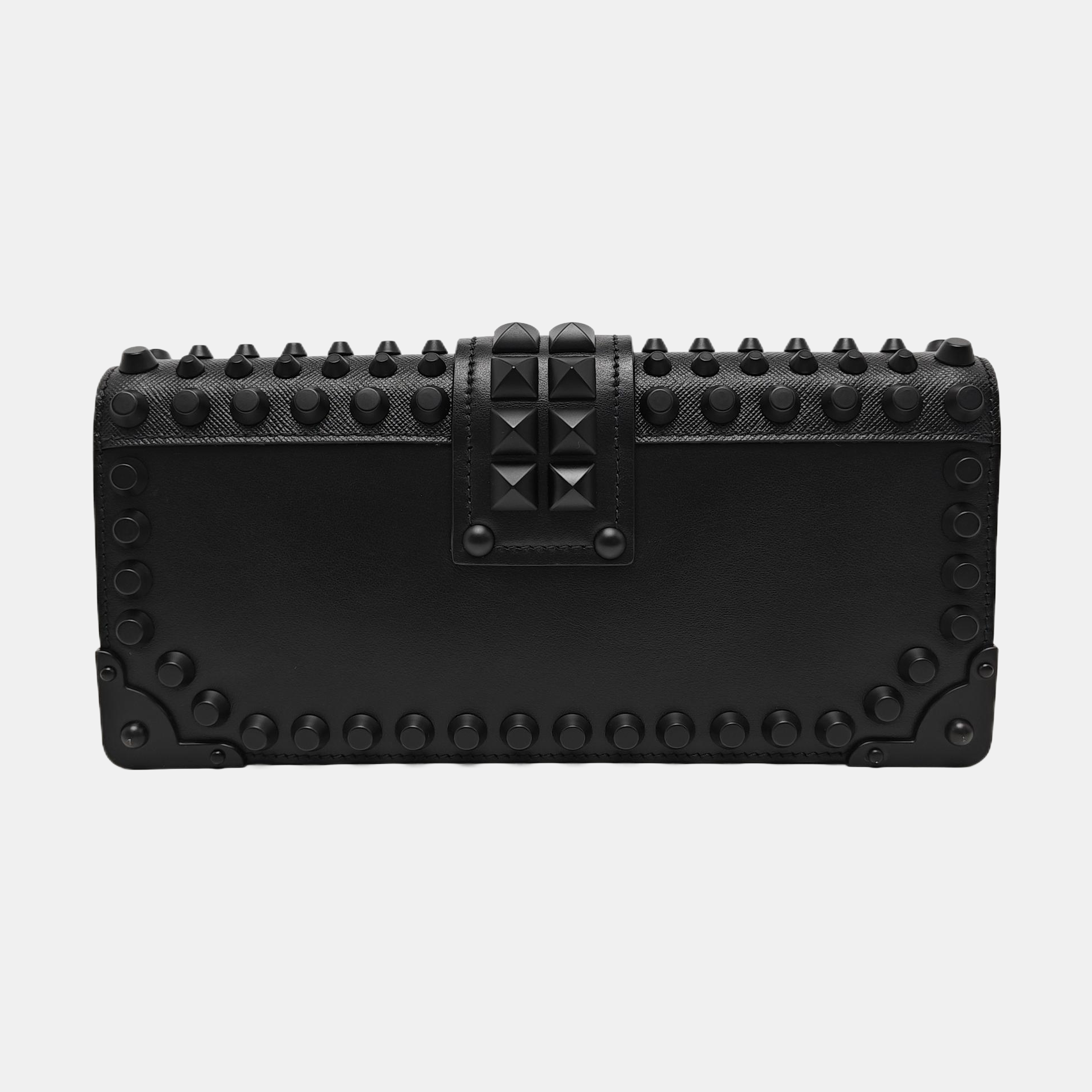 Calfskin Shoulder Bag Black