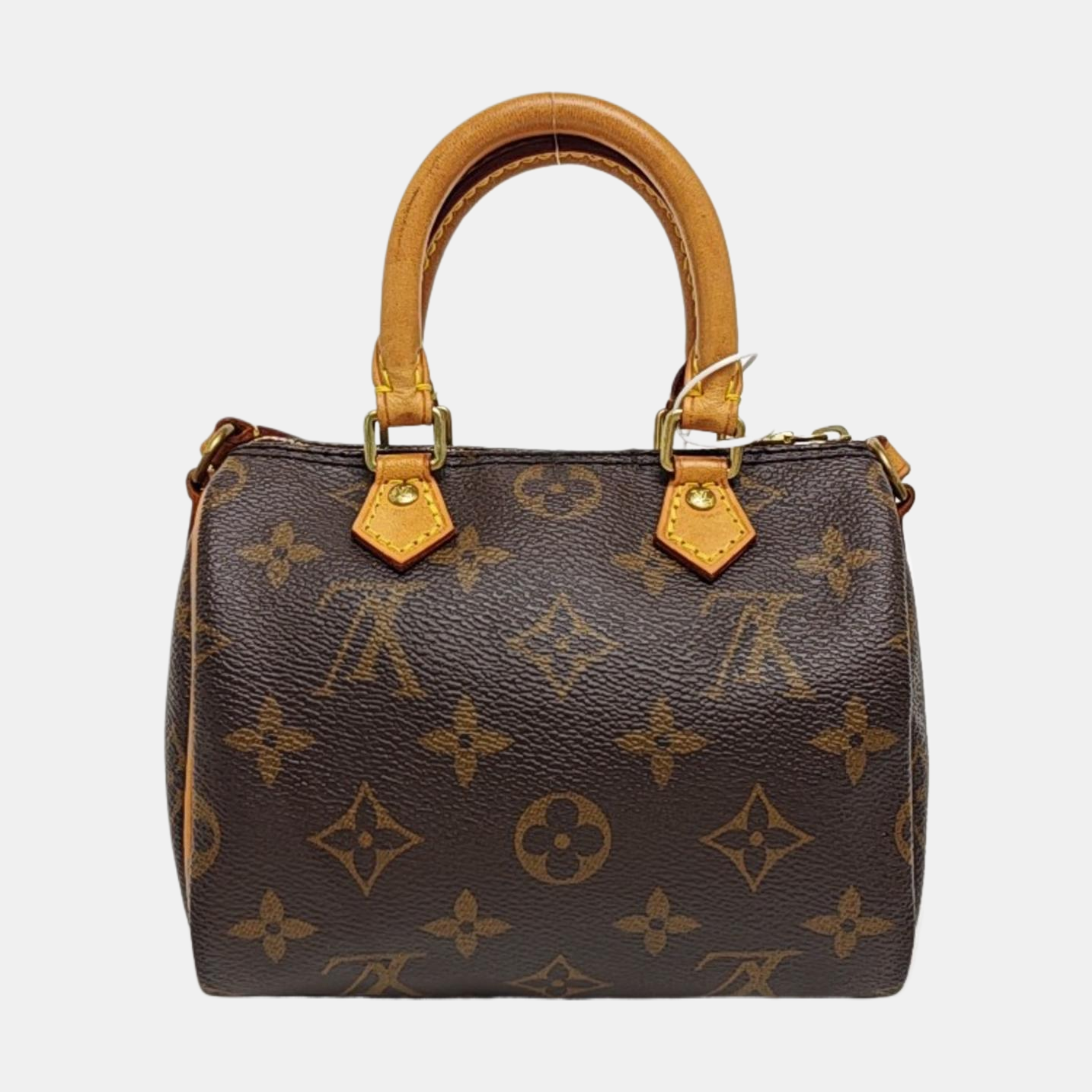 SPEEDY Nano Monogram Coated Canvas Brown