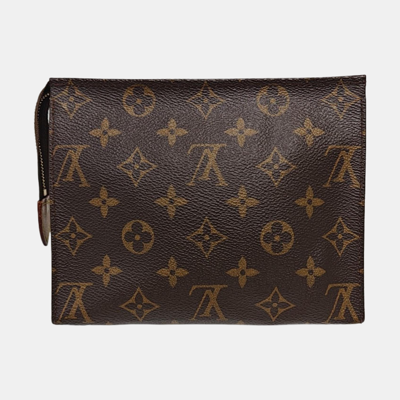 TOILET POCKET 19 Monogram Coated Canvas Brown