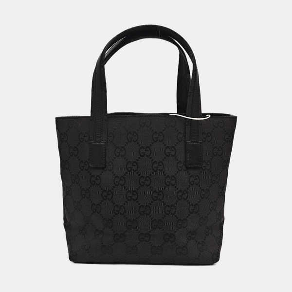 Monogram Canvas Top Handle Bag Black