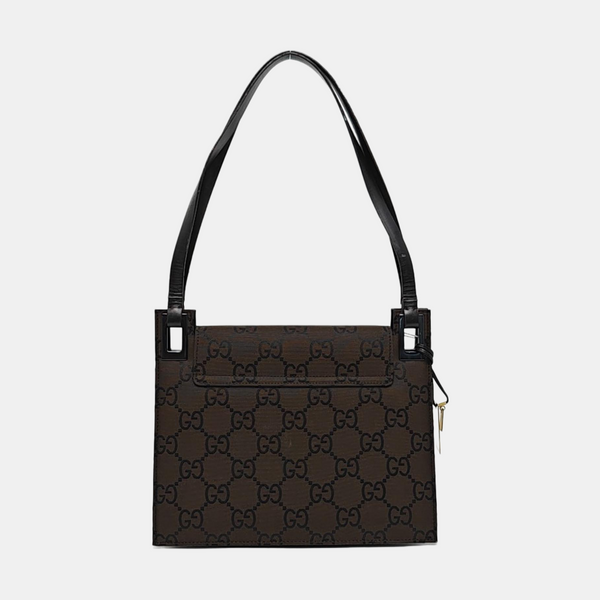 Monogram Canvas Tote Bag Brown
