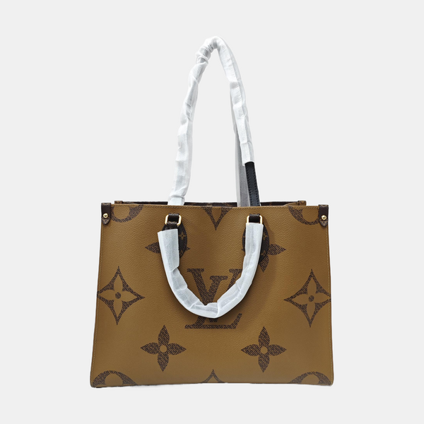 ONTHEGO MM Monogram Coated Canvas Brown