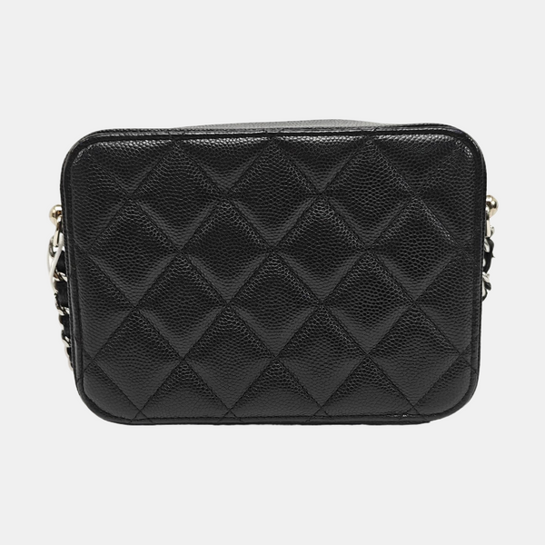 SURPIQUE Quilted Grained Calfskin Black