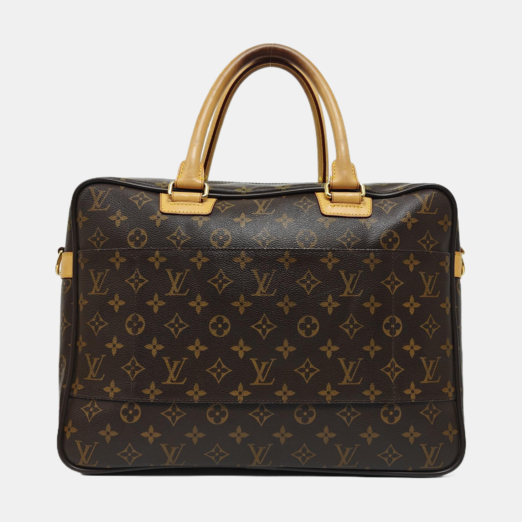 ICARE Monogram Coated Canvas Brown