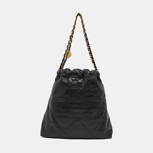 CHANEL 22 Small Quilted Calfskin Black