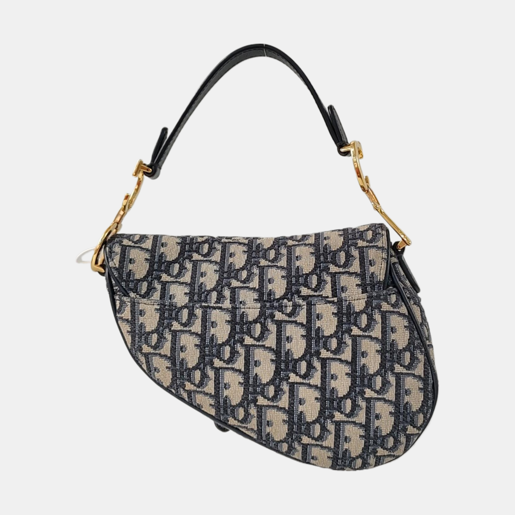 Authenticated pre-owned  Saddle Mini Oblique Canvas Blue - Shoulder Bag at Looply