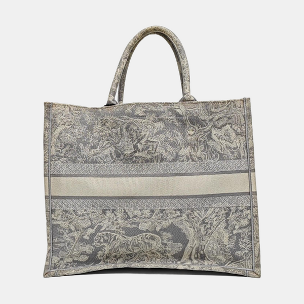 Book Tote Large Fabric Gray