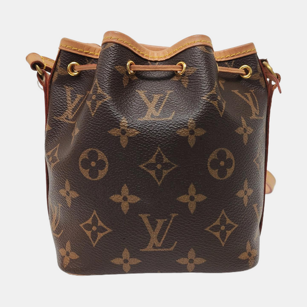 NÉONOÉ Nano Monogram Coated Canvas Brown
