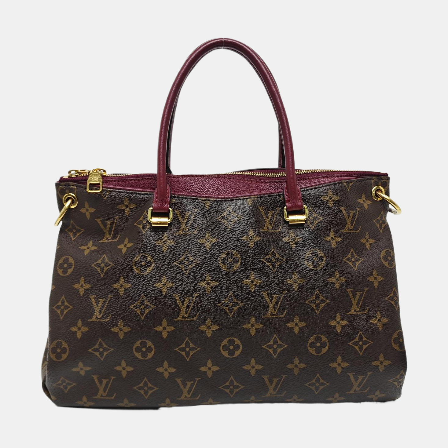 PALLAS Monogram Coated Canvas Brown