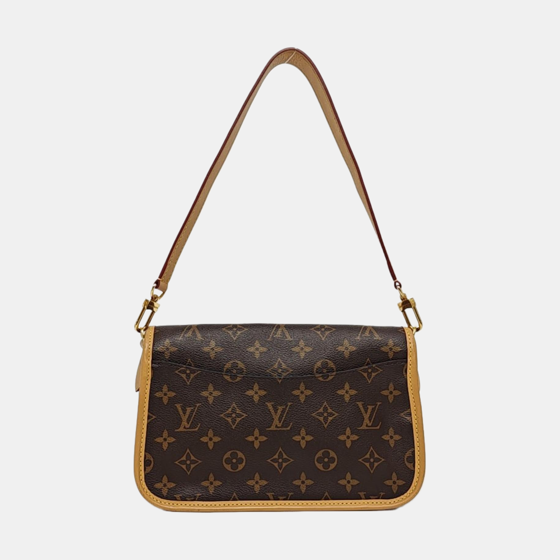 DIANE Monogram Coated Canvas Brown